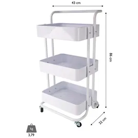 Echtwerk Servierwagen Danao in Weiß