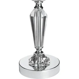 Beliani Kerzenständer BONAO Glas 42 cm Silber