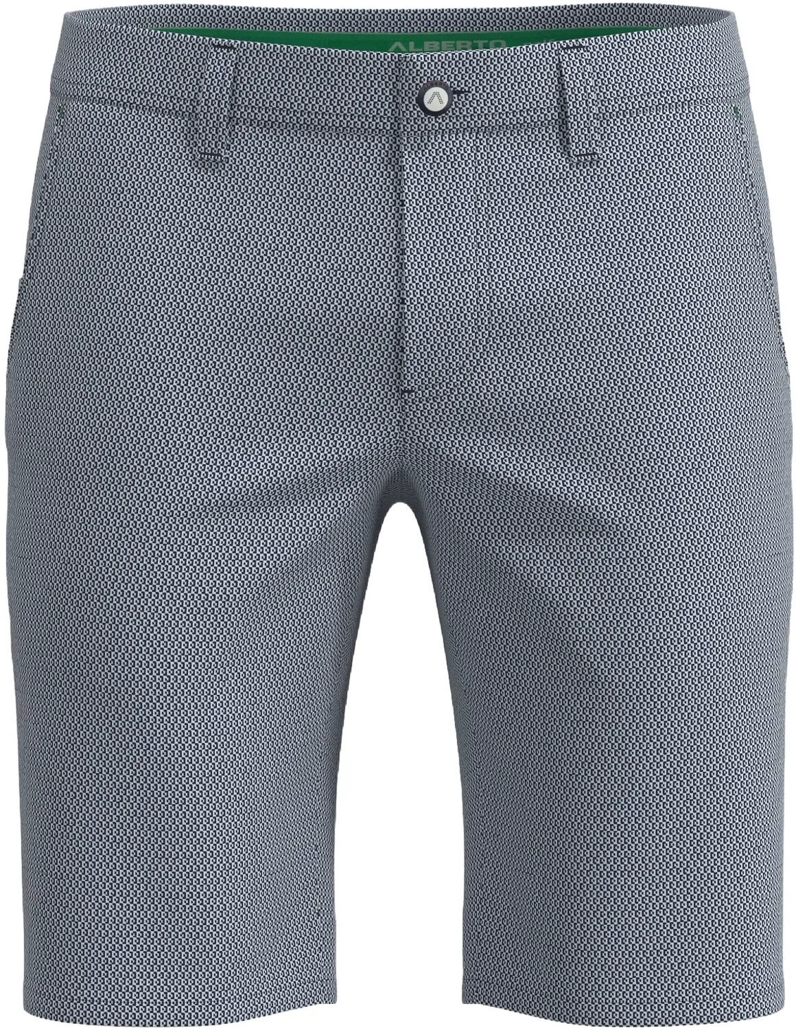 Alberto Shorts Earnie-Revolutional Print WR, navy/weiß