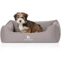 Knuffelwuff Hundebett Leano M-L 85 x 63 cm grau