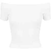 URBAN CLASSICS Ladies Off Shoulder Rib Tee