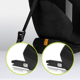 lionelo Autokindersitz Lavender i-Size ab 1 Jahr bis 12 Jahren, ab 9 kg bis 36 kg ISOFIX Breiter Einstellber Schwarz - Schwarz