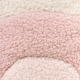 Beliani Kindersessel Regenbogen Ombo Bouclé 0 x 0 cm Holz rosa