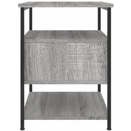 vidaXL Nachttisch Grau Sonoma-Eiche 40x42x56 cm Holzwerkstoff