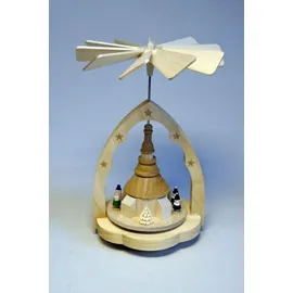 Erzgebirgische Volkskunst Richard Glässer GmbH Glässer Erzgebirge Wärmespiel Seiffener Kirche Höhe 11 cm