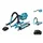 Makita DCL 184 A1 Akku Staubsauger 18 V 54 mbar 0,5 l + 1x Akku 2,0 Ah - ohne Ladegerät