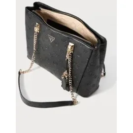 GUESS Tisha 3 Comp Stofftasche - Black Logo - One Size