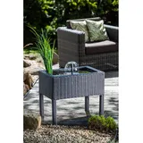 Heissner Rattan Terrassenteich, Schwarz, Einheitsgröße