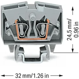 WAGO GmbH& Co. KG Durchgangsklemme gr 0, 08-2, 5qmm 264-701