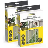 EasyMaxx Insektenschutz-Fensterrahmen 130 x 150 cm Schwarz