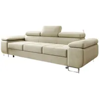 Luxusbetten24 Schlafsofa Designer Sofa Siera, mit Schlaffunktion beige