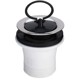 Viega Ablaufventil 7622.31 in G1 1/2 x 70mm Kunststoff weiß, mit Stopfen/Schlüsselring