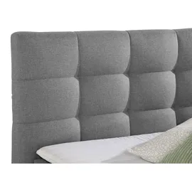 Home Affaire Boxspringbett HOME AFFAIRE "Moulay", grau, B:174cm L:231cm, Komplettbetten, Boxspringbett, inkl. Topper, in Überlänge 220 cm, 3 Härtegrade, auch in H4