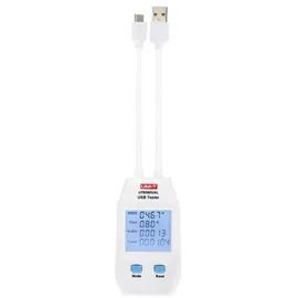 UNI-T UNI-T, UT658DUAL, USB Tester, mit Kabel, USB-A + USB-C
