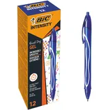 BIC Gel-ocity Quick Dry Tintenroller, Gelstifte in Blau, 12