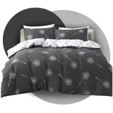 KEAYOO Bettwäsche-Set 2 x 135 x 200 cm + 2 x 80 x 80 cm