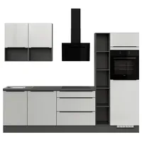 Impuls Küchen Küchenzeile IBZ4280P7 280 cm Weiß ohne E-Geräte