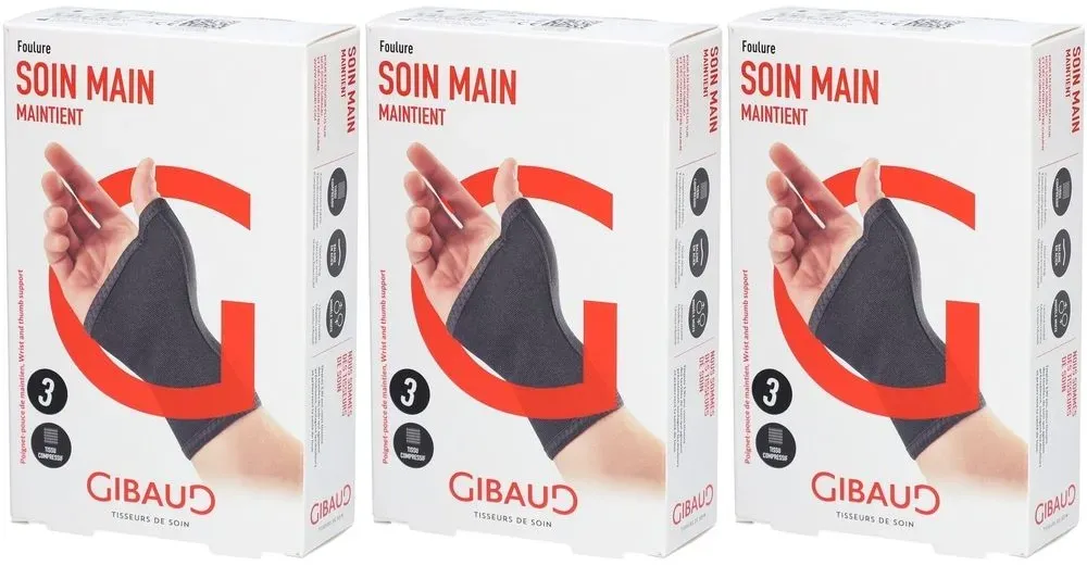 Gibaud Handzorg – Ondersteunende Orthese Maat 3 3x1 St Overige