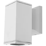 Aigostar LED Wandleuchte Eckig mit GU10 Fassung IP65 in Weiß 1 Flammig mit Leuchtmittel Warmweiß