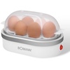 BOMANN Eierkocher EK 5022 CB, Eierkocher mit Summer für bis zu 6 Eiern, 400W weiß