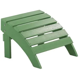 Beliani Fusshocker Gartenhocker 50 x 34 x 43 cm grün