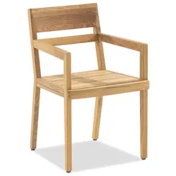 Niehoff Ann Armlehnstuhl Teak massiv natur - Natur
