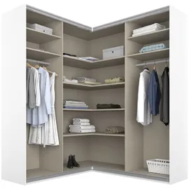 Rauch Quadra Eckschrank inkl. Türendämpfer weiß