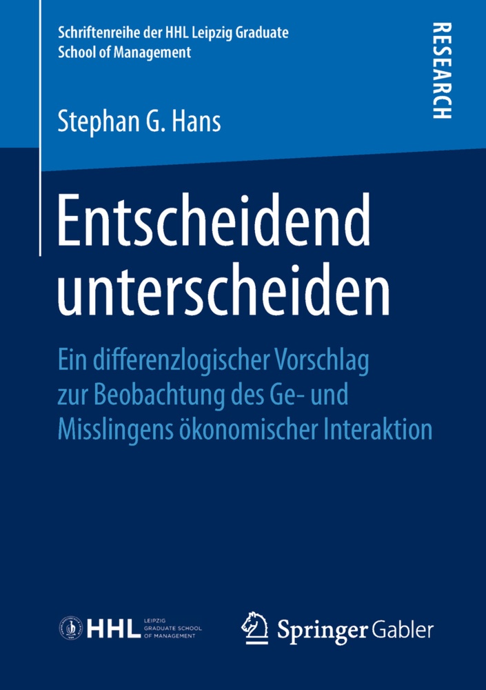 Entscheidend Unterscheiden - Stephan G. Hans  Kartoniert (TB)