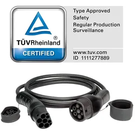 Roline E-Auto Ladekabel Typ2, 3-phasig, 480VAC (3P+N+E), 16 A, 11 kW, 5 m