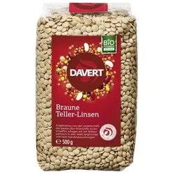 Davert Braune Teller-Linsen bio