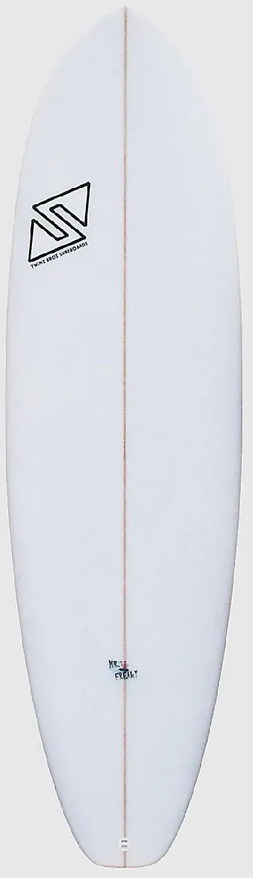 TwinsBros Mr. Freaky FCS2 Surfboard white Gr. 6'4