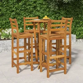 vidaXL Gartenbar-Set 5-tlg. Braun