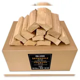 PINI Grillholz OHNE RINDE Buche 20 Kg Brennholz 30-33 cm für Pizzaofen Grill Smoker Kamin Feuerschale
