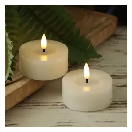 adilina LED Maxi Teelichter Lina 7 cm 2 St. weiß