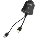 Kindermann KLICK & SHOW TOUCH-H Transmitter, einzelner HDMI Transmitter zur Erweiterung von KLICK & SHOW K-40 Video Zubehör, Schwarz