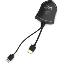 Kindermann KLICK & SHOW TOUCH-H Transmitter, einzelner HDMI Transmitter zur Erweiterung von KLICK & SHOW K-40 Video Zubehör, Schwarz