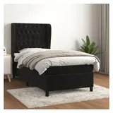 vidaXL Boxspringbett 100 x 200 cm Schwarz