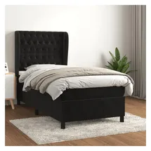 vidaXL Boxspringbett 100 x 200 cm Schwarz