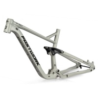 26/27,5/29er MTB-Rahmen DH Softtail Mountainbike-Federungsrahmen Federweg 150mm 17''/19'' Aluminiumlegierung Scheibenbremsrahmen Steckachse 12x148mm Boost ( Color : Light grey , Size : 27.5x17'' )