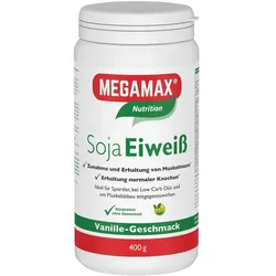 MEGAMAX Soja Eiweiß Vanille Pulver 400 g Pulver