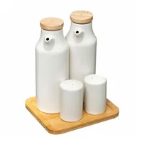 SECRET DE GOURMET Öl- essig pfeffer keramik seramik weiß