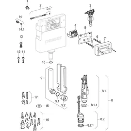 Geberit Duofix Basic Element für Wand-WC, 112 cm