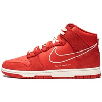 Nike Dunk High First Use Sail Herren DH0960-001, University Red/Sail, 43 EU - 43 EU