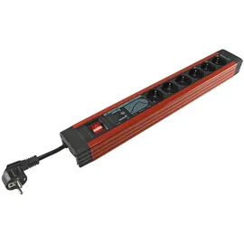 REV Ritter Steckdosenleiste 3 m Schwarz/Rot 1 St.