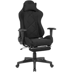 KADIMA DESIGN Gaming Schreibtischstuhl TEMPO, Racing Design, einstellbare Rückenlehne, ausziehbare Fußstütze