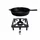 Paella World Hockerkocher Gaskocher 7 kW mit Gusseisenpfanne Ø 35 cm