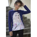TopModel TOP Model Mädchen, Langarmshirt mit Jill 75073 blau Größe 152, 12 Jahre - 152