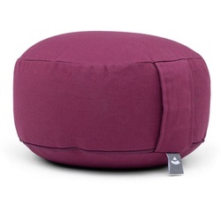 bodhi Meditationskissen Meditationskissen RONDO BASIC aubergine, Dinkelhülsen