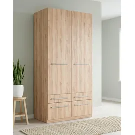 Priess Wäscheschrank Barcelona 94 x 193 x 54 cm Braun