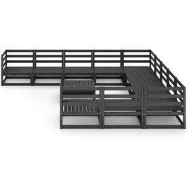 vidaXL 12-tlg. Garten-Lounge-Set Massivholz Kiefer